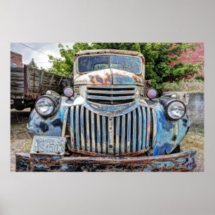 POSTER CAMION CHEVROLET 1946