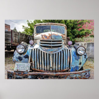 POSTER CAMION CHEVROLET 1946