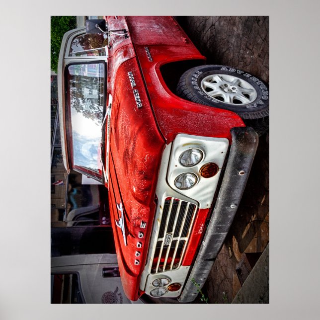 Poster Camion classique Dodge Power Wagon (Devant)