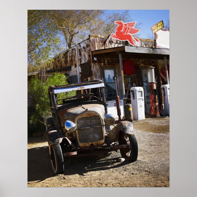 Poster Camion d'antiquités au magasin général de l'Americ (Devant)