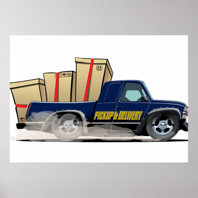 Poster Camion de dessin (Devant)