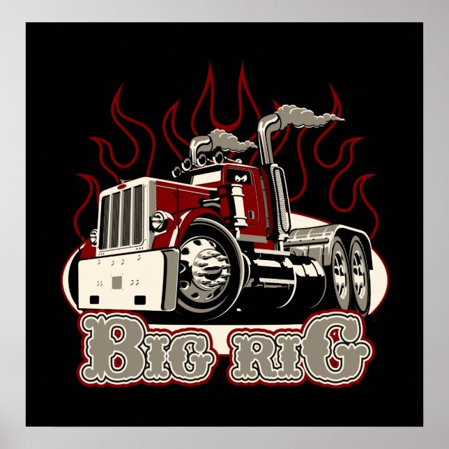 Poster Camion de dessin (Devant)