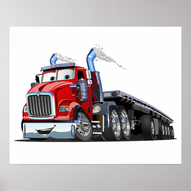 Poster Camion de dessin (Devant)