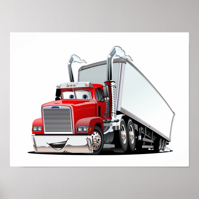 Poster Camion de dessin (Devant)