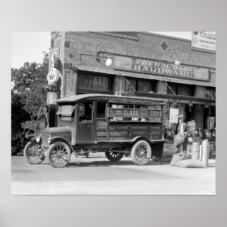 Poster Camion de livraison de quincaillerie, 1924. Photo
