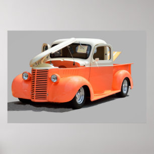 Poster Camion de ramassage 1939 restauré