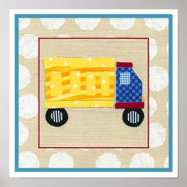 Poster Camion de vidage pour enfants par Chariklia Zarris (Devant)