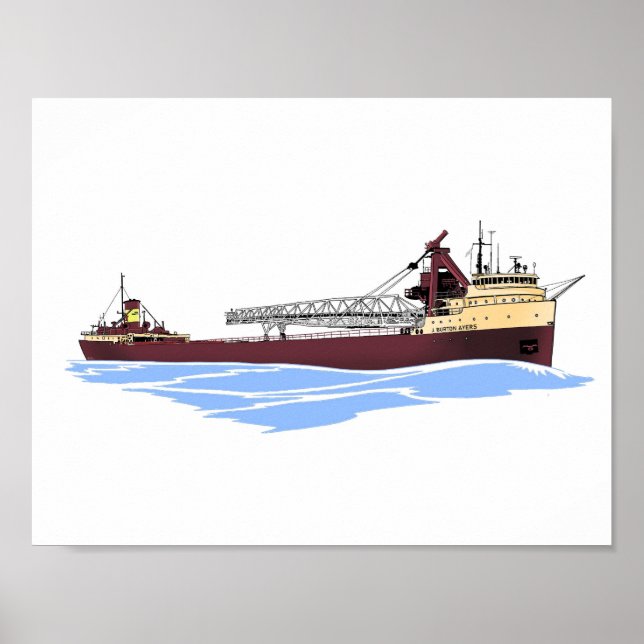 Poster Camion des Grands Lacs J. Burton Ayers Columbia (Devant)