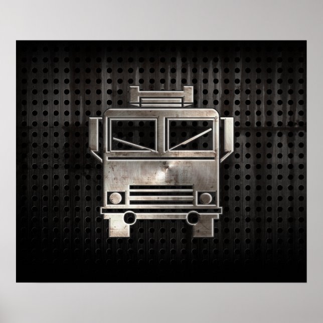 Poster Camion-feu robuste (Devant)