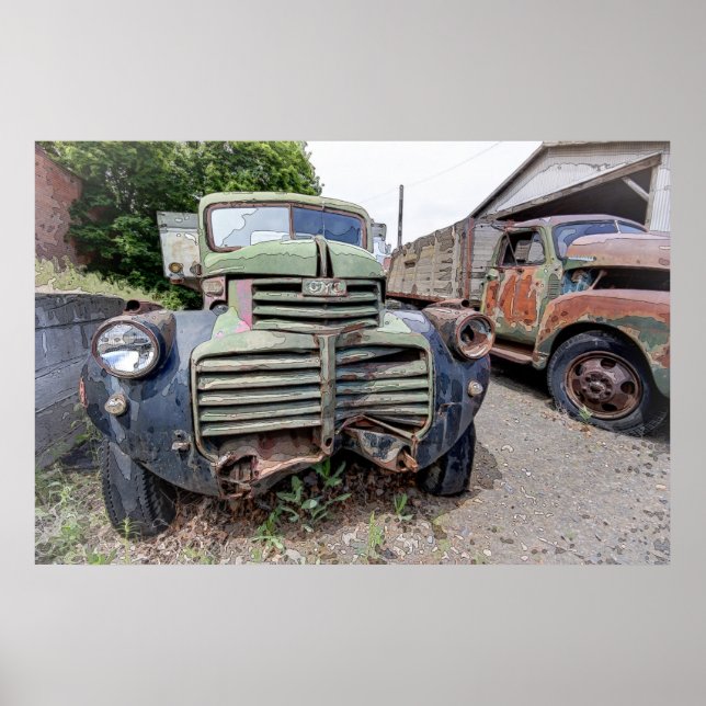 POSTER CAMION LOURD DE 1941 DE GMC (Devant)