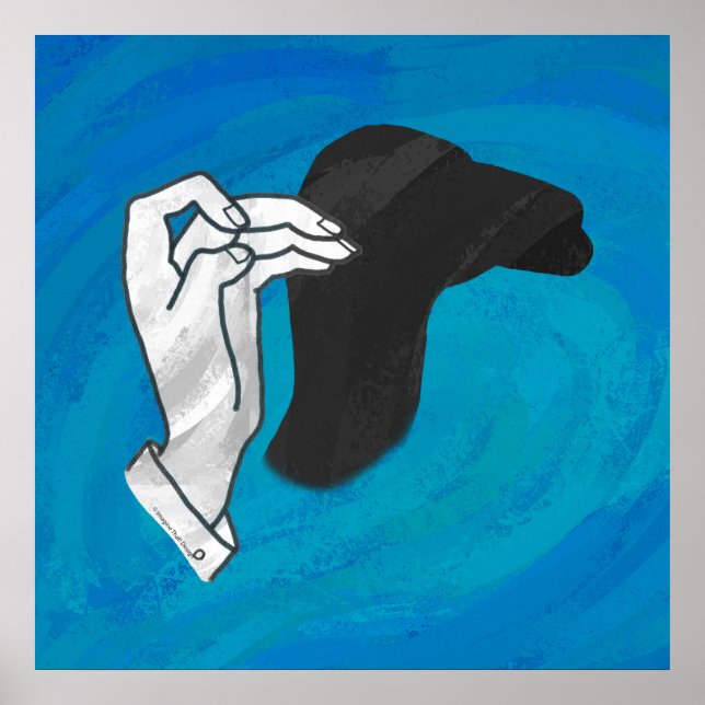 Poster Camion Ombre Sur Bleu (Devant)