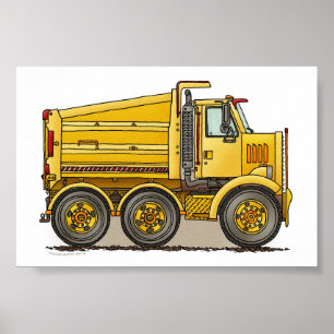 Poster Camion-pompe routier