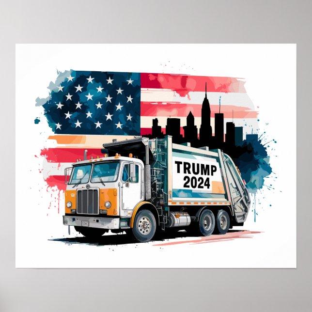 Poster Camion-poubelle pour Trump (Devant)