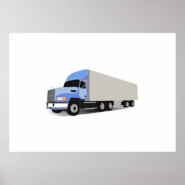 Poster Camion semi-caricature (Devant)