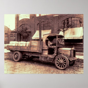 Poster CAMION vintage - 1919