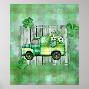Poster Camion Vintage de la Saint-Patrick