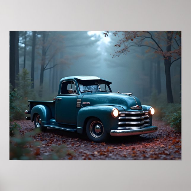 Poster Camionnette Classique (Devant)