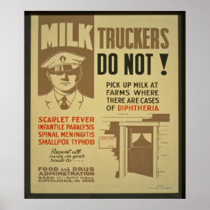 Poster Camionneurs de lait