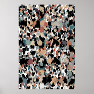 Poster Camo Abstrait en mosaïque
