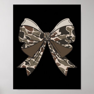 Poster Camo Coquette Chasse au canard Chasse au camouflag