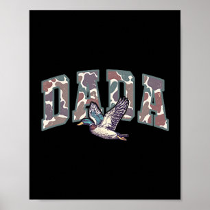 Poster Camo Rétro Chasse au Canard Dada 1er Anniversaire