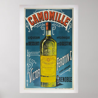 Poster Camomille Liqueur de Dessert Victor Ferotin & Cie