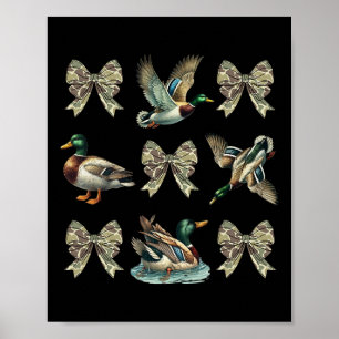 Poster Camouflage Camo Camo Bow Chasse au canard de Malla