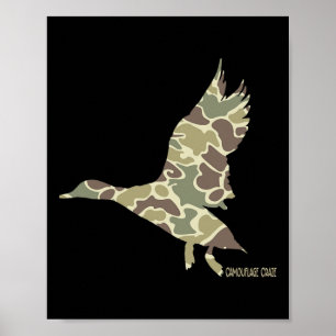Poster Camouflage Camouflage Camo Camo Chasse de canard C