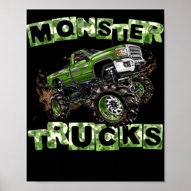 Poster Camouflage de Monster T Funny Camouflage Cadeau d' (Devant)