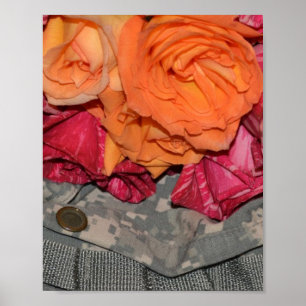 Poster Camouflage des troupes militaires de l'armée améri