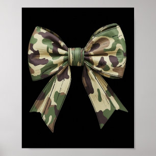 Poster Camouflage Vieux Camo Bow Camo Coquette Chasse aux