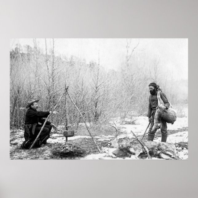 Poster Camp de chasse Hiver 1887-88 — Dakota du Sud (Devant)