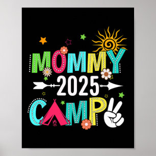 Poster Camp de Maman 2025 Vacances familiales Camping d'é