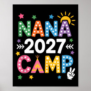 Poster Camp de Nana 2027 vacances familiales en été équip