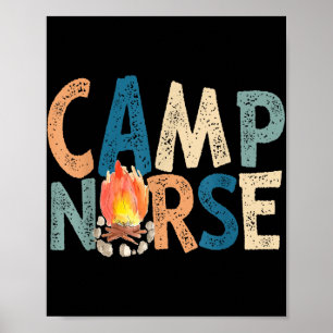 Poster Camp Nurse Retro