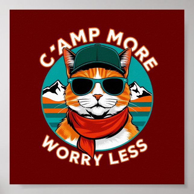 Poster Camp Plus S'Inquiéter Moins (Devant)