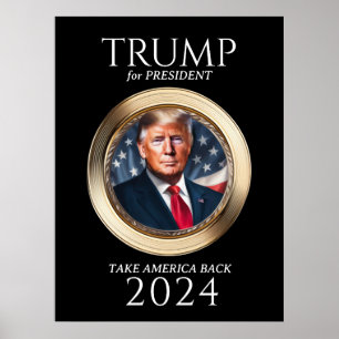 Poster Campagne Donald Trump 2024 Collectible