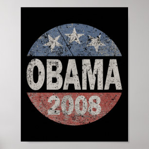 Poster Campagne du président vintage Barack Obama 2008