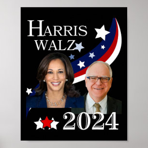 Poster Campagne électorale présidentielle de Walz 2024 Ka