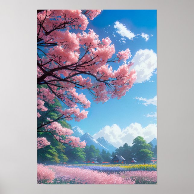 Poster Campagne florissante (Devant)