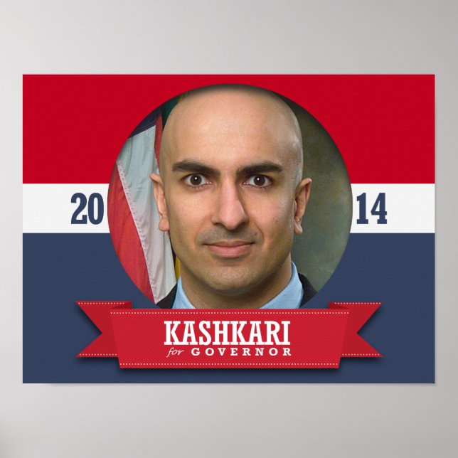 POSTER CAMPAGNE NEEL KASHKARI (Devant)