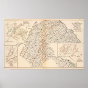 Poster Campagne Route, Gettysburg