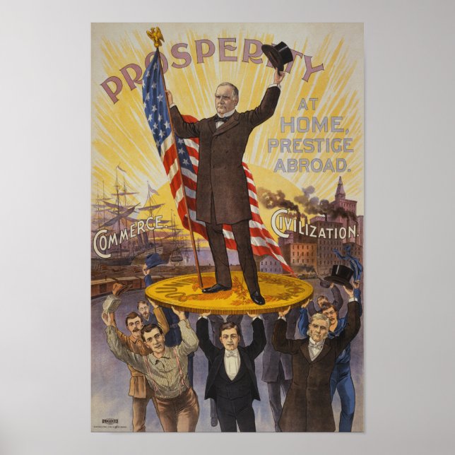 Poster Campagne William McKinley (Devant)
