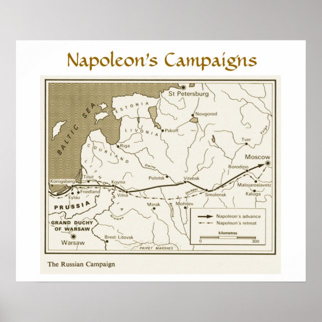 Poster Campagnes Napoléon, Campagne russe (Devant)