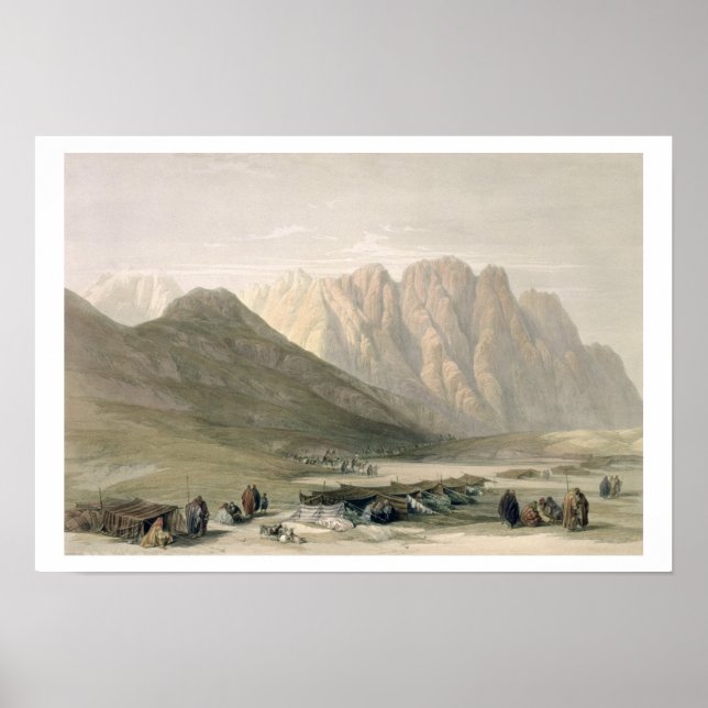 Poster Campement de l'Aulad-Said, Mont Sinaï, février (Devant)