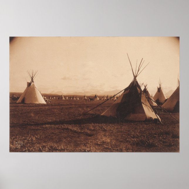 Poster campement de Piegan (Devant)