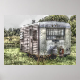 Poster Camper vintage