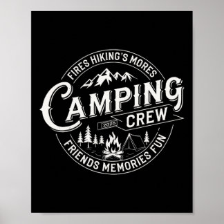 Poster Camping Crew 2025 Matching For Family Camper Kid G