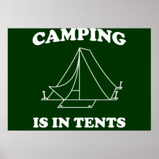 Poster Camping en Tentes