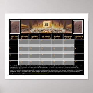 Poster Camping Mars interdit